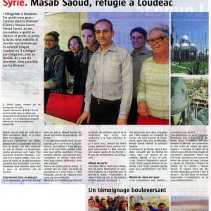 Le Telegramme 04 01 2016 Semaine 51 T ES L Rencontre avec Masab Saoud journaliste syrien